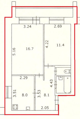 Продам двухкомнатную (2-комн.) квартиру, Центральная ул, 15, Фролы с