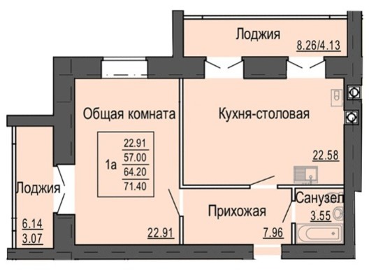 Продам двухкомнатную (2-комн.) квартиру, Сернурский тракт, 9, Йошкар-Ола г