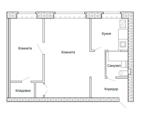 Продам двухкомнатную (2-комн.) квартиру, Кирова (Центральный р-н) ул, 51, Новокузнецк г