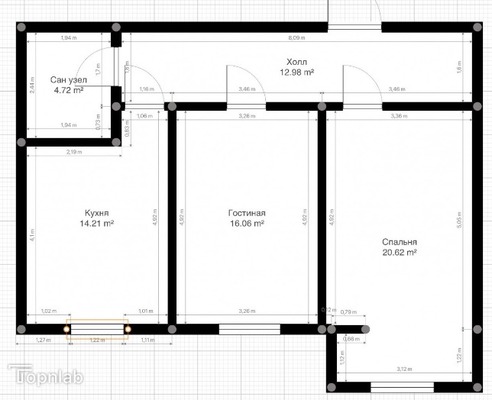 Продам двухкомнатную (2-комн.) квартиру, Кабардинская ул, 195, Нальчик г
