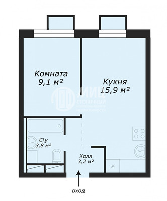 Продам однокомнатную (1-комн.) квартиру, Люблинская ул, 72Ак2, Москва г