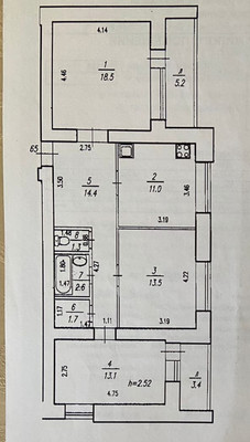Продам трехкомнатную (3-комн.) квартиру, Парковая ул, 9, Уфа г