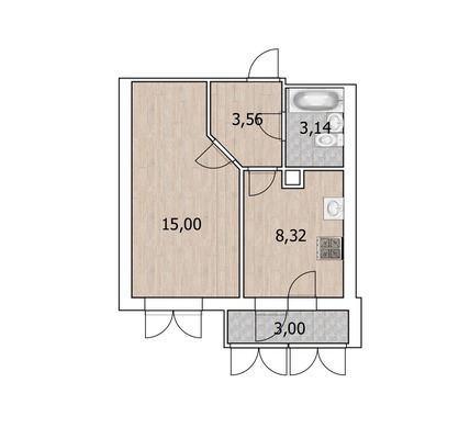 Продам однокомнатную (1-комн.) квартиру, Александра Спивака ул, 76, Уфа г