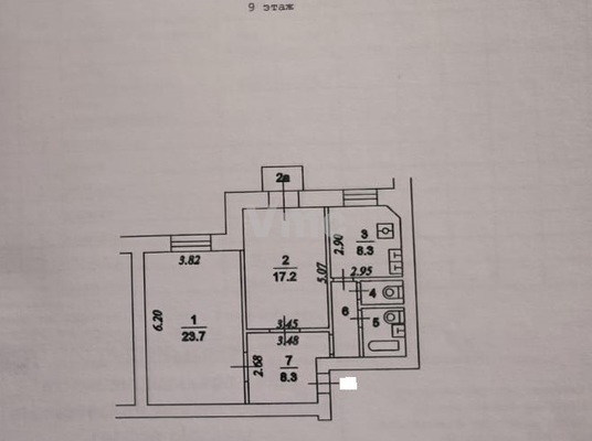Продам двухкомнатную (2-комн.) квартиру, Газетный пер, 13 1, Москва г