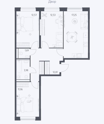 Продам трехкомнатную (3-комн.) квартиру (долевое), Донецкая ул, 1к5, Москва г