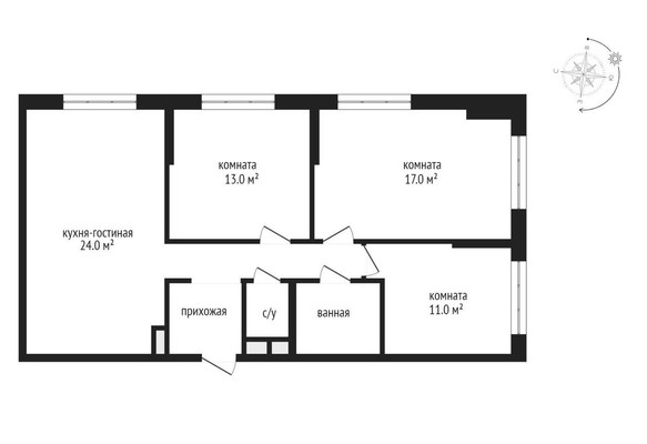 Продам трехкомнатную (3-комн.) квартиру, Лобненская ул, 13к2, Москва г