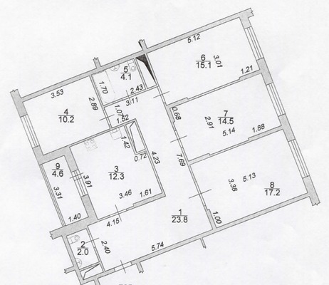 Продам многокомнатную квартиру, Генерала Варенникова (Кузнечики мкр.) ул, 4, Подольск г