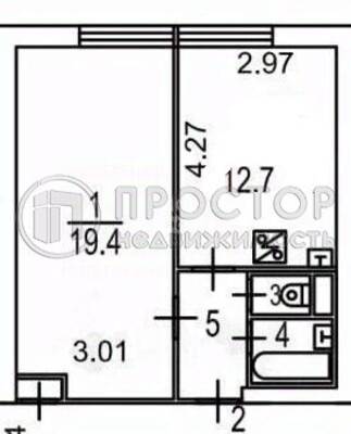 Продам однокомнатную (1-комн.) квартиру, Шокальского проезд, 55к2, Москва г