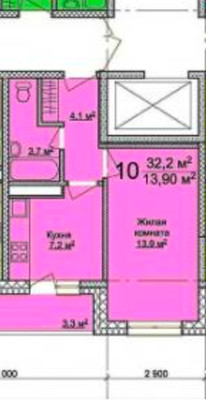 Продам однокомнатную (1-комн.) квартиру, Парковая ул, 64ак4, Анапа г