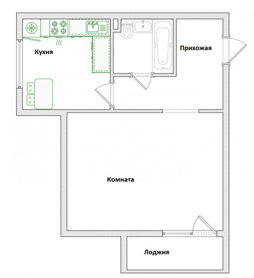 Продам однокомнатную (1-комн.) квартиру, Ворошилова ул, 13, Пенза г