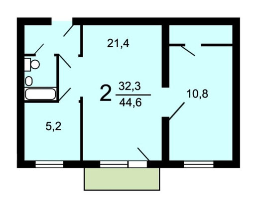 Продам двухкомнатную (2-комн.) квартиру, Архитектора Власова ул, 19к4, Москва г