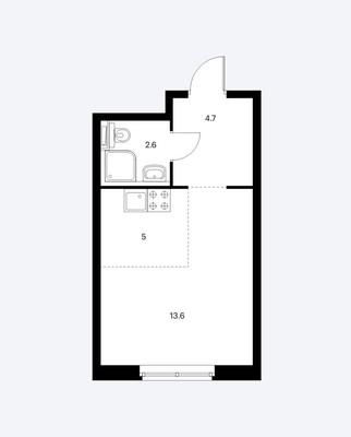 Продам однокомнатную (1-комн.) квартиру, Орлово-Денисовский пр-кт, 19к3, Санкт-Петербург г