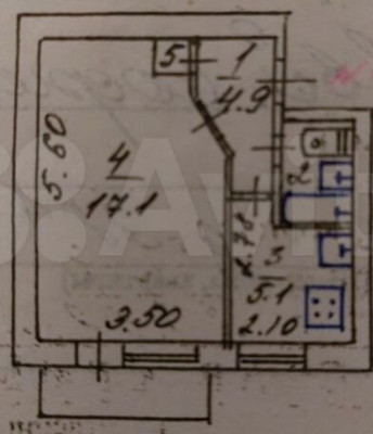 Продам однокомнатную (1-комн.) квартиру, Русская ул, 38а, Симферополь г
