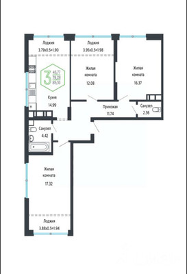 Продам многокомнатную квартиру, Обрывная ул, 132/1к27, Краснодар г