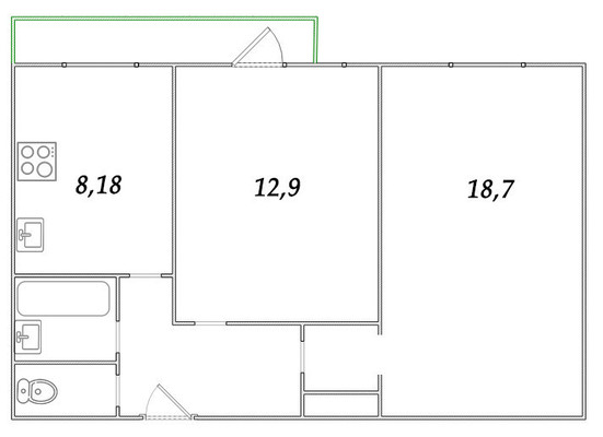 Продам двухкомнатную (2-комн.) квартиру, Славы пр-кт, 2к2, Санкт-Петербург г