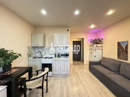 Продам однокомнатную (1-комн.) квартиру, Авиаторов Балтики пр-кт, 5, Мурино п