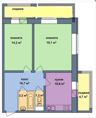 Продам двухкомнатную (2-комн.) квартиру, Малая Истра мкр, 21, Высоково д