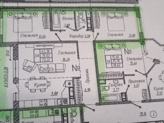 Продам трехкомнатную (3-комн.) квартиру, им. генерала Корнилова ул, 9к2, Краснодар г