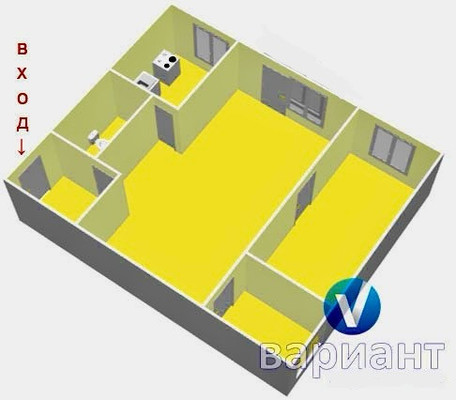 Продам двухкомнатную (2-комн.) квартиру, Капитана Тарана проезд, 21, Мурманск г