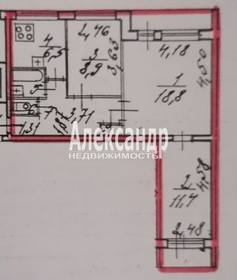 Продам трехкомнатную (3-комн.) квартиру, Тихорецкий пр-кт, 37, Санкт-Петербург г