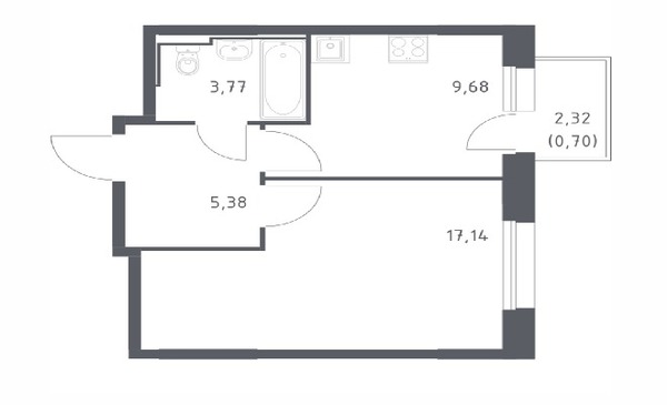 Продам однокомнатную (1-комн.) квартиру (долевое), Тан ул, Казань г