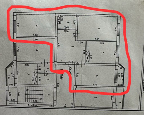 Продам трехкомнатную (3-комн.) квартиру, Шарданова ул, 48к3, Нальчик г