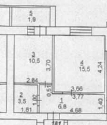 Продам однокомнатную (1-комн.) квартиру, Северный массив мкр, 9, Батайск г