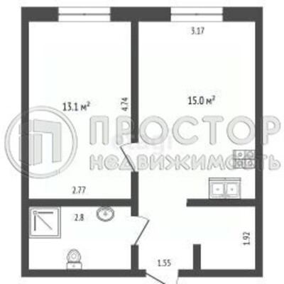 Продам однокомнатную (1-комн.) квартиру, Беломорская ул, 23, Москва г
