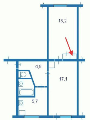 Продам двухкомнатную (2-комн.) квартиру, Терешковой ул, 11, Медведево пгт