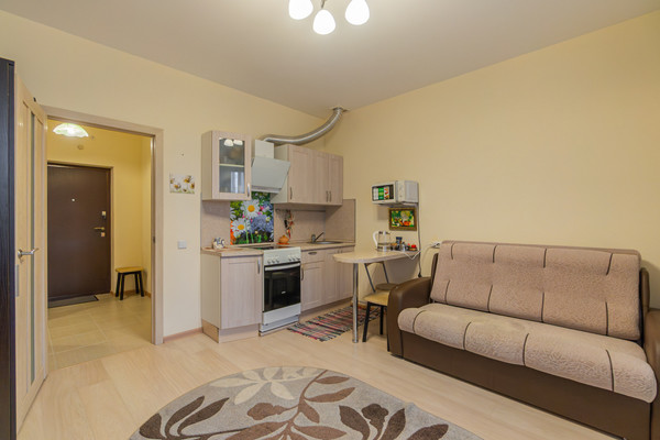 Продам однокомнатную (1-комн.) квартиру, Менделеева б-р, 9к1, Мурино п