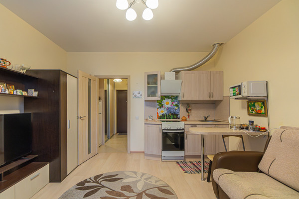 Продам однокомнатную (1-комн.) квартиру, Менделеева б-р, 9к1, Мурино п