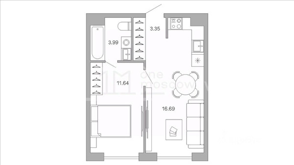 Продам однокомнатную (1-комн.) квартиру, Зорге ул, 9кАк6, Москва г