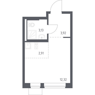 Продам однокомнатную (1-комн.) квартиру (долевое), 3, Алхимово д