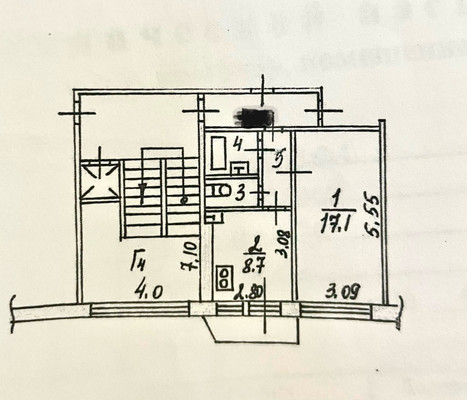 Продам однокомнатную (1-комн.) квартиру, Гурьева ул, 26, Раменское г
