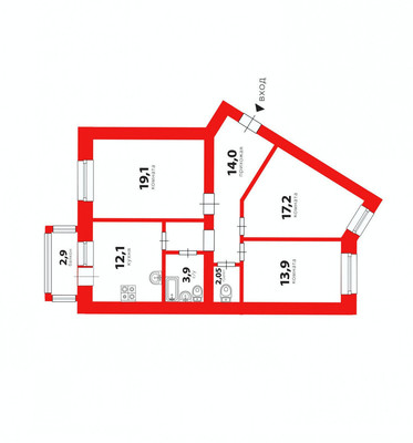 Продам трехкомнатную (3-комн.) квартиру, Парковая ул, 20к2, Санкт-Петербург г