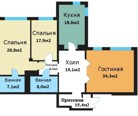 Продам трехкомнатную (3-комн.) квартиру, Архитектора Власова ул, 6, Москва г