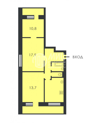 Продам трехкомнатную (3-комн.) квартиру, Семёновский Вал ул, 6, Москва г