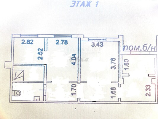Сдам коммерческое помещение 61,9 м2, Защитников Москвы пр-кт, 5, Москва г