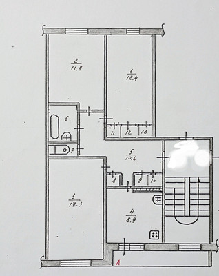 Продам трехкомнатную (3-комн.) квартиру, Шумелева ул, 16, Руэм п
