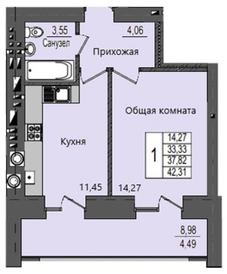 Продам однокомнатную (1-комн.) квартиру, Сернурский тракт, 9, Йошкар-Ола г