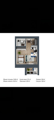 Продам однокомнатную (1-комн.) квартиру, Молодежная ул, 17, Йошкар-Ола г