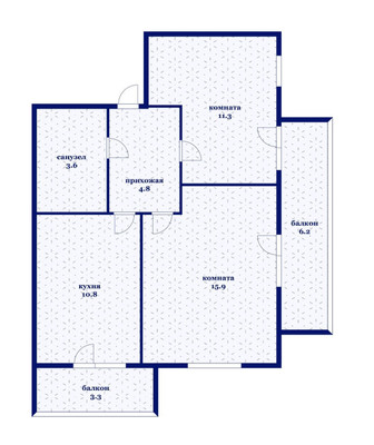 Продам двухкомнатную (2-комн.) квартиру, Автолюбителей ул, 1/7к2, Краснодар г