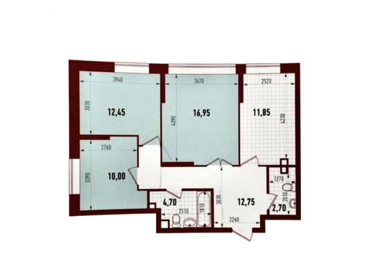 Продам трехкомнатную (3-комн.) квартиру, Комсомольская ул, 2, Казань г