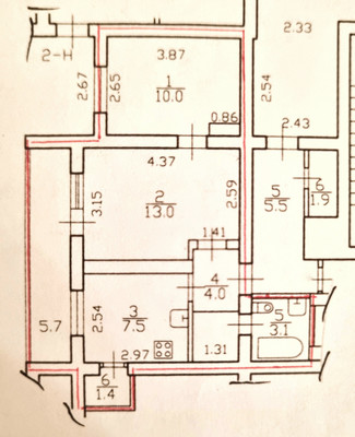 Продам двухкомнатную (2-комн.) квартиру, Заводской пр-кт, 38А, Колпино г