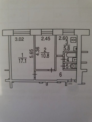 Продам двухкомнатную (2-комн.) квартиру, Есенинский б-р, 1к26, Москва г