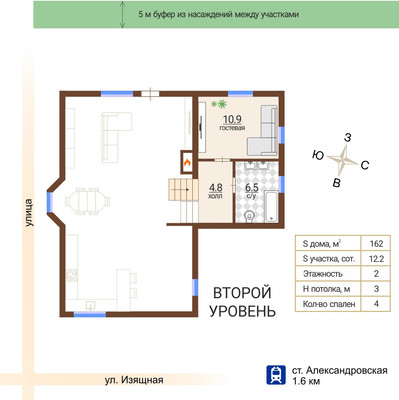 Продам дом, Изящная (Волхонское тер) ул, 13, Пушкин г, 0 км от города