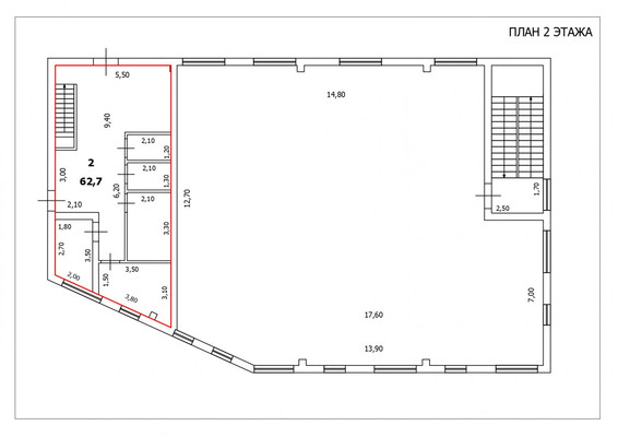 Сдам коммерческое помещение 250 м2, Заречная ул, 1а, Орловка п
