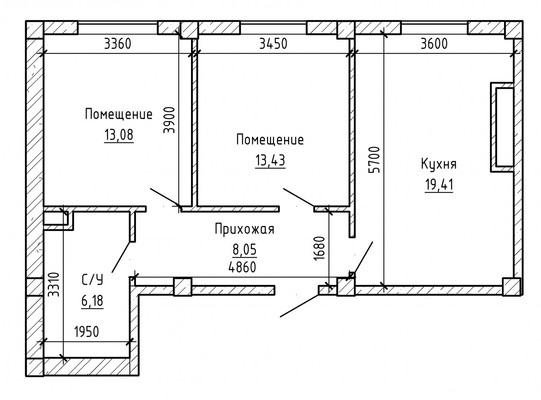 Продам двухкомнатную (2-комн.) квартиру, Тарчокова ул, 28, Нальчик г