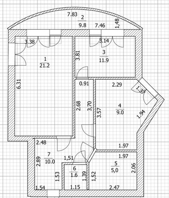 Продам двухкомнатную (2-комн.) квартиру, Крымская ул, 272, Анапа г