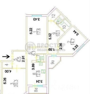 Продам трехкомнатную (3-комн.) квартиру, Маршала Савицкого ул, 16, Москва г